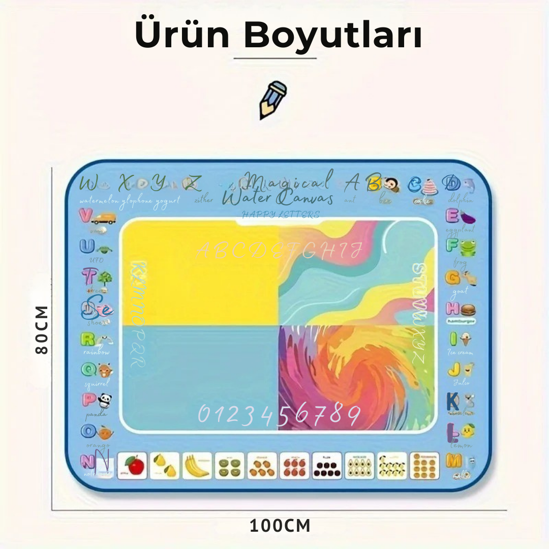 Eğlenceli Sihirli Su Bazlı Çizim Kanvası