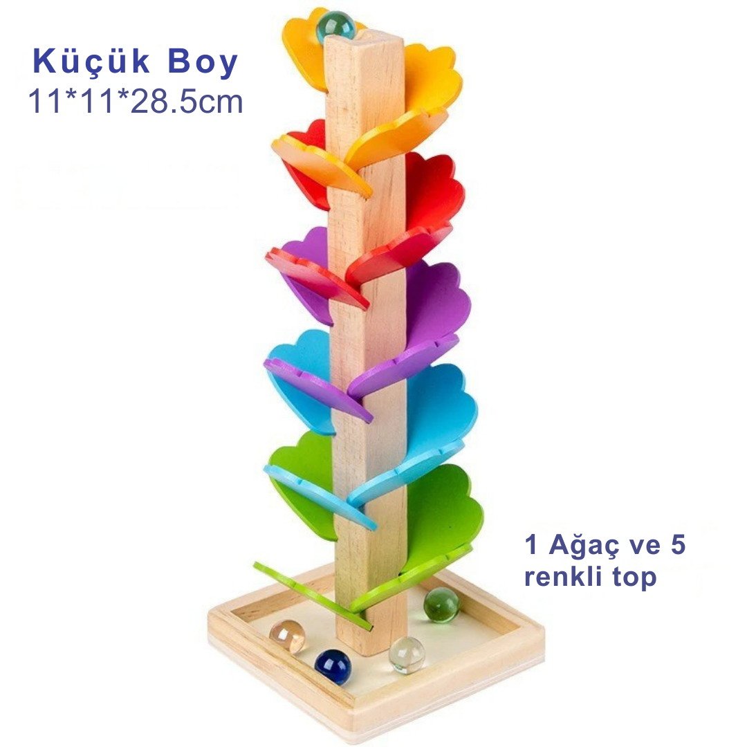 Ahşap Gökkuşağı Müzik Ağacı