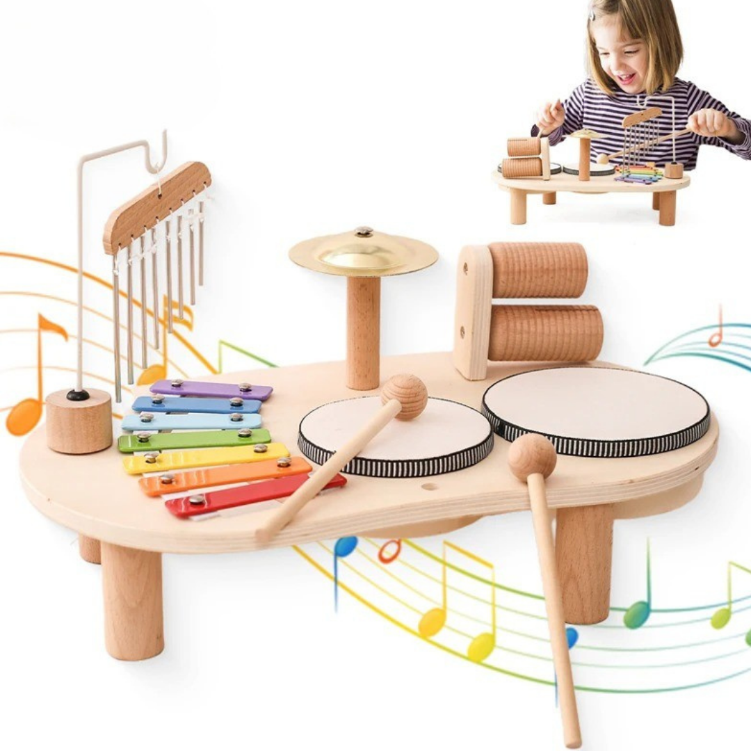 Eğlenceli Ahşap Müzik Seti