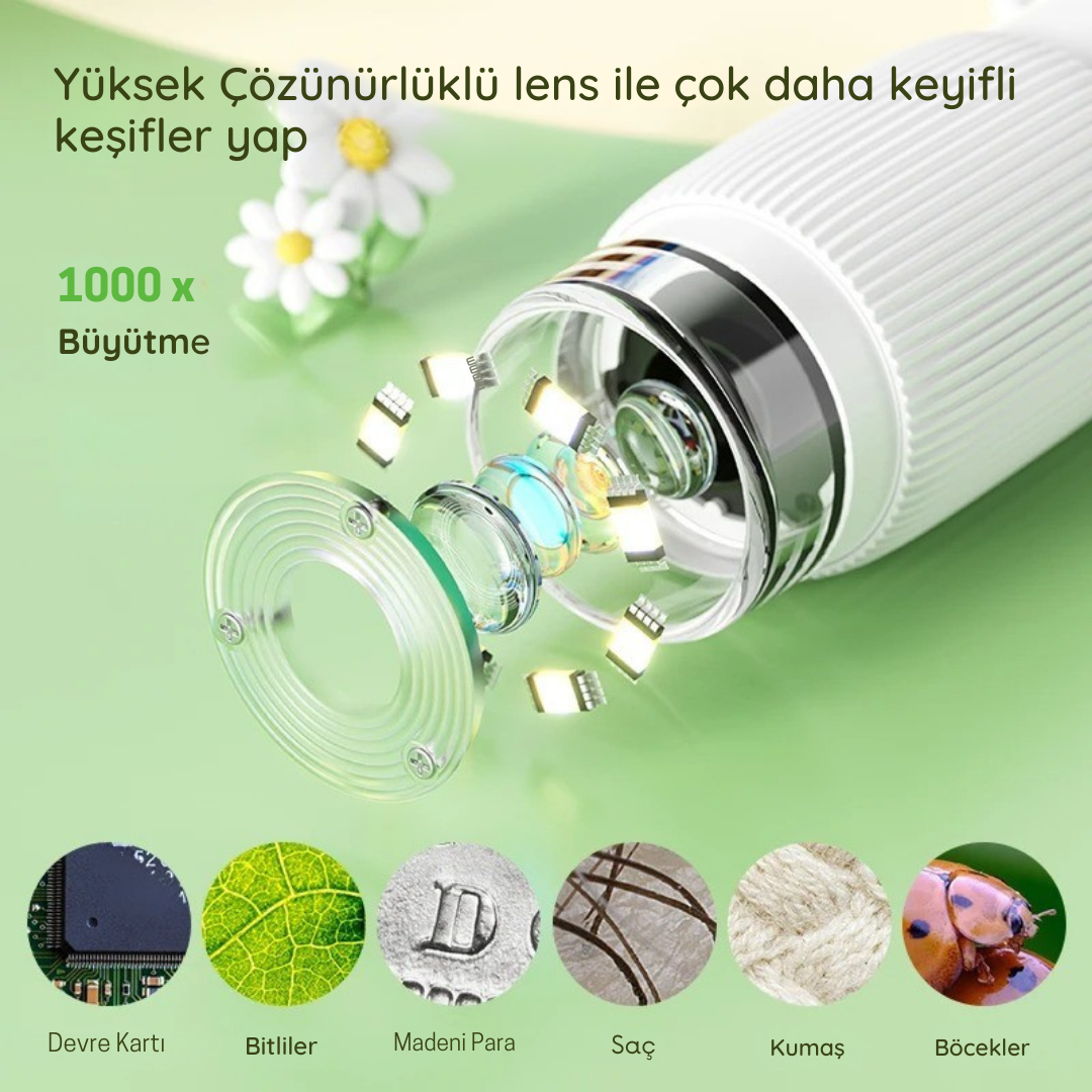 Kaşif Çocuklar Eğlenceli Mikroskop
