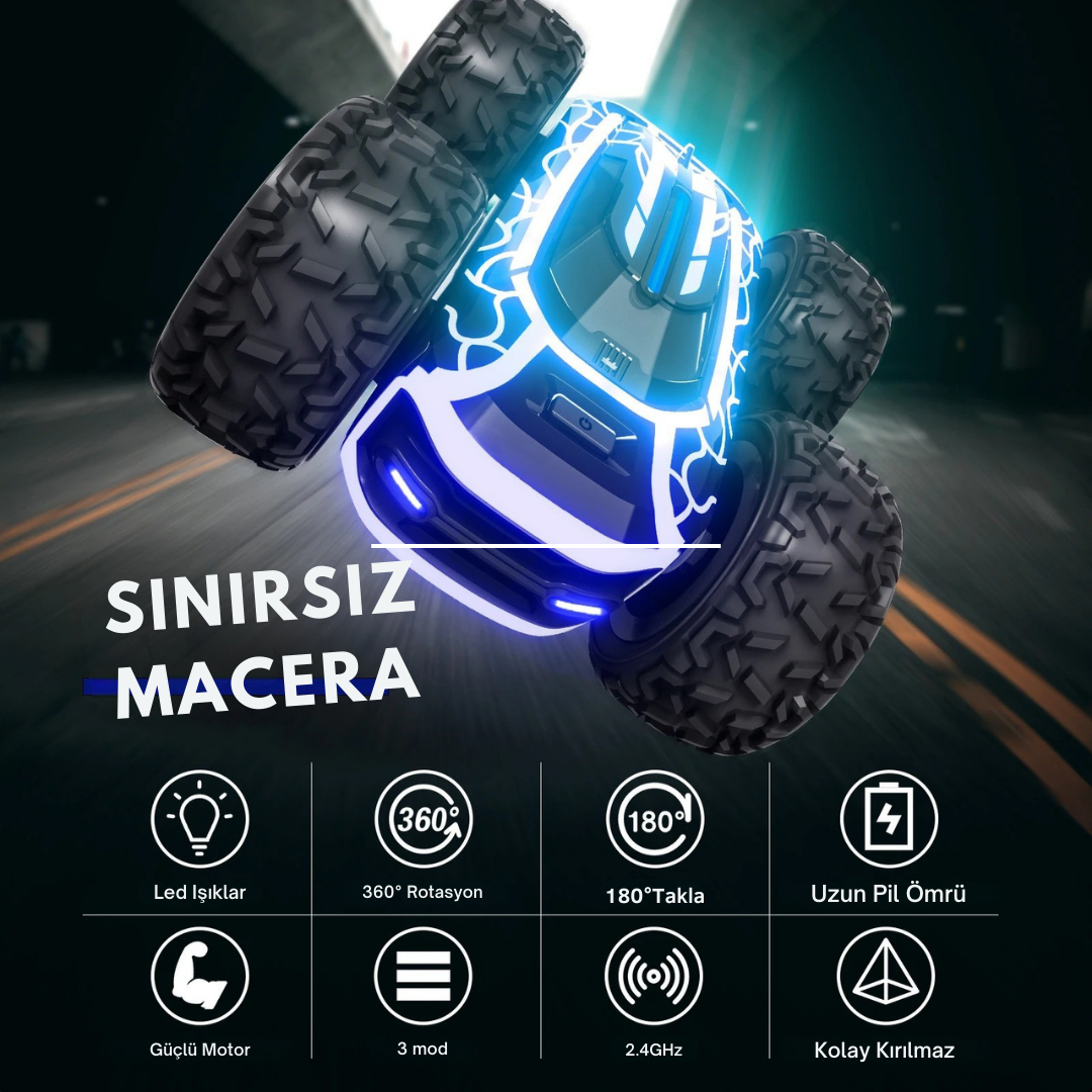 Eğlenceli RocketCar Dayanıklı Aksiyon Araba