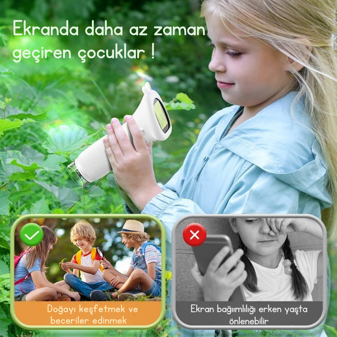 Kaşif Çocuklar Eğlenceli Mikroskop