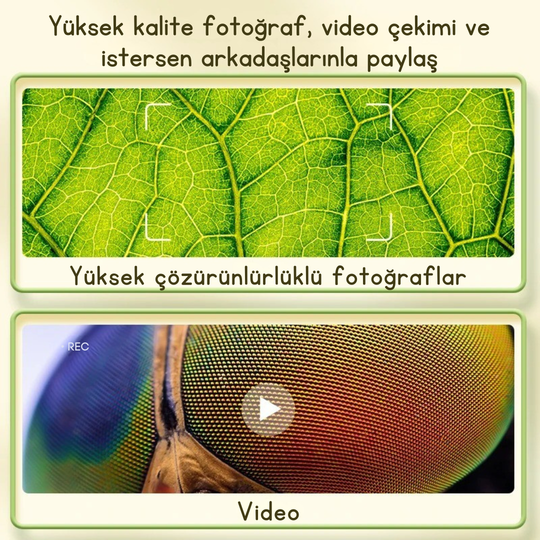 Kaşif Çocuklar Eğlenceli Mikroskop