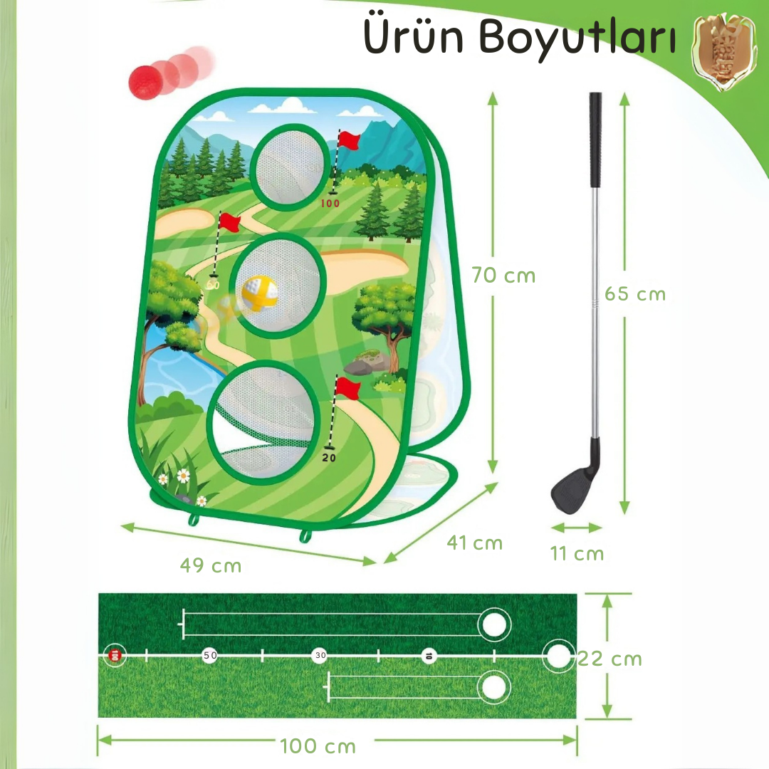 Eğlenceli Golfçü Çocuk Oyun Seti