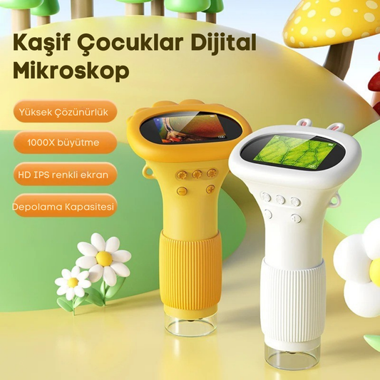 Kaşif Çocuklar Eğlenceli Mikroskop