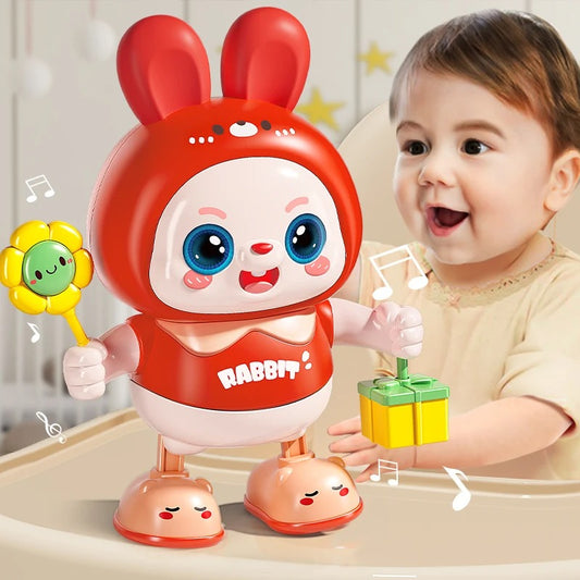 Eğlenceli Akıllı Zıplayan Dans Eden Tavşan